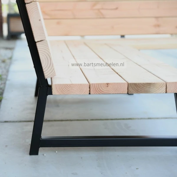 stalen frame hoekbank