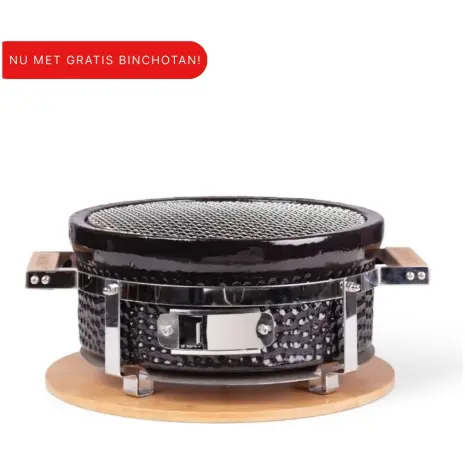 Shichirin tafelbbq rond medium - nu met gratis binchotan