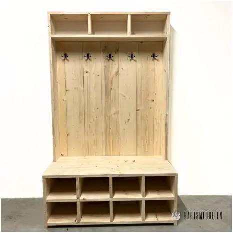 Steigerhouten Garderobekast Neeltje