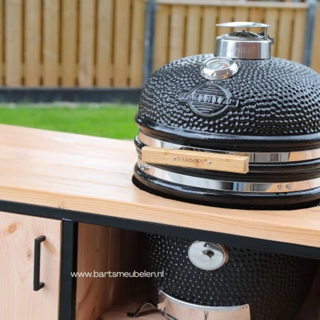 buitenkeuken industrieel douglas zwart frame