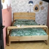 houten bed boomblad