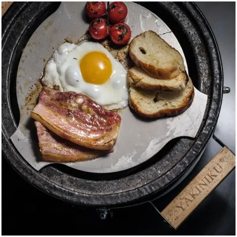 shichirin teppanyaki plaat voor ronde shichirin yakiniku