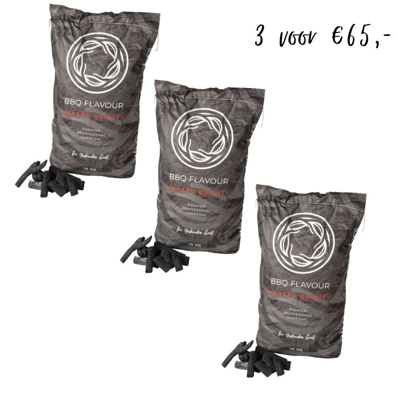 voordeel houtskool aanbieding marabu houtskool 3x10kg