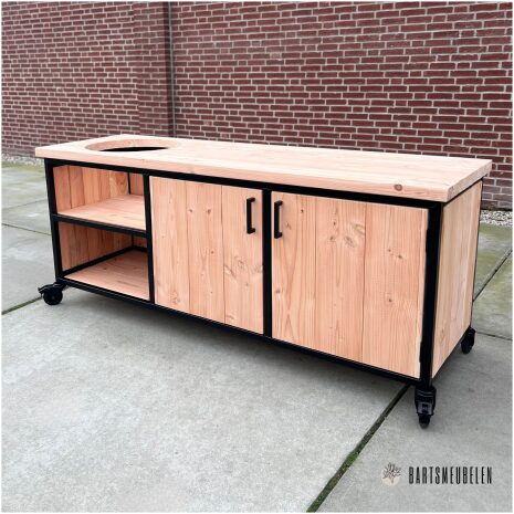 Stalen bbq tafel douglas