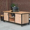 bbq tafel douglas stalen frame buitenkeuken