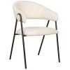 LABEL51 Eetkamerstoel Lowen 58x60x84 cm - Ivory - Boucle