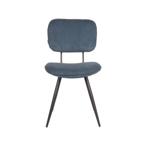 LABEL51-Eetkamerstoel-Vic-Blauw-Ribcord-1