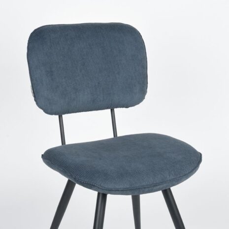 LABEL51-Eetkamerstoel-Vic-Blauw-Ribcord-4