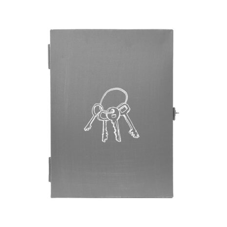 LABEL51-Wanddecoratie-Sleutelkastje-Antiek-grijs-Metaal-1