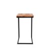 Laptoptafel move rough mangohout met stalen frame