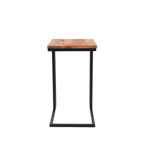 Laptoptafel move rough mangohout met stalen frame