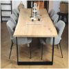 boomstam eettafel met u onderstel strip (40)