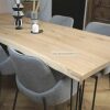boomstamtafel met hairpin tafelpoten (40mm)