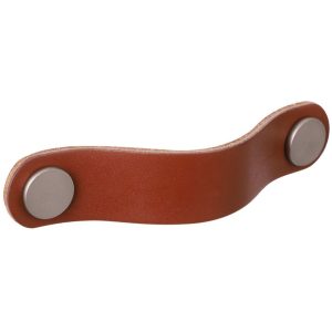 leren handgreep cognac