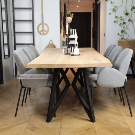 Boomstam eettafel vlinderpoot 40