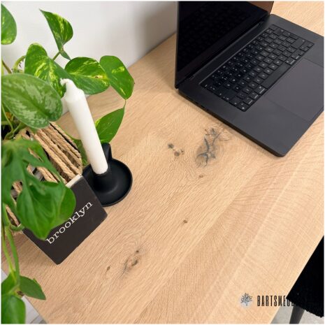 Bureau Amber Industrieel Eiken en staal