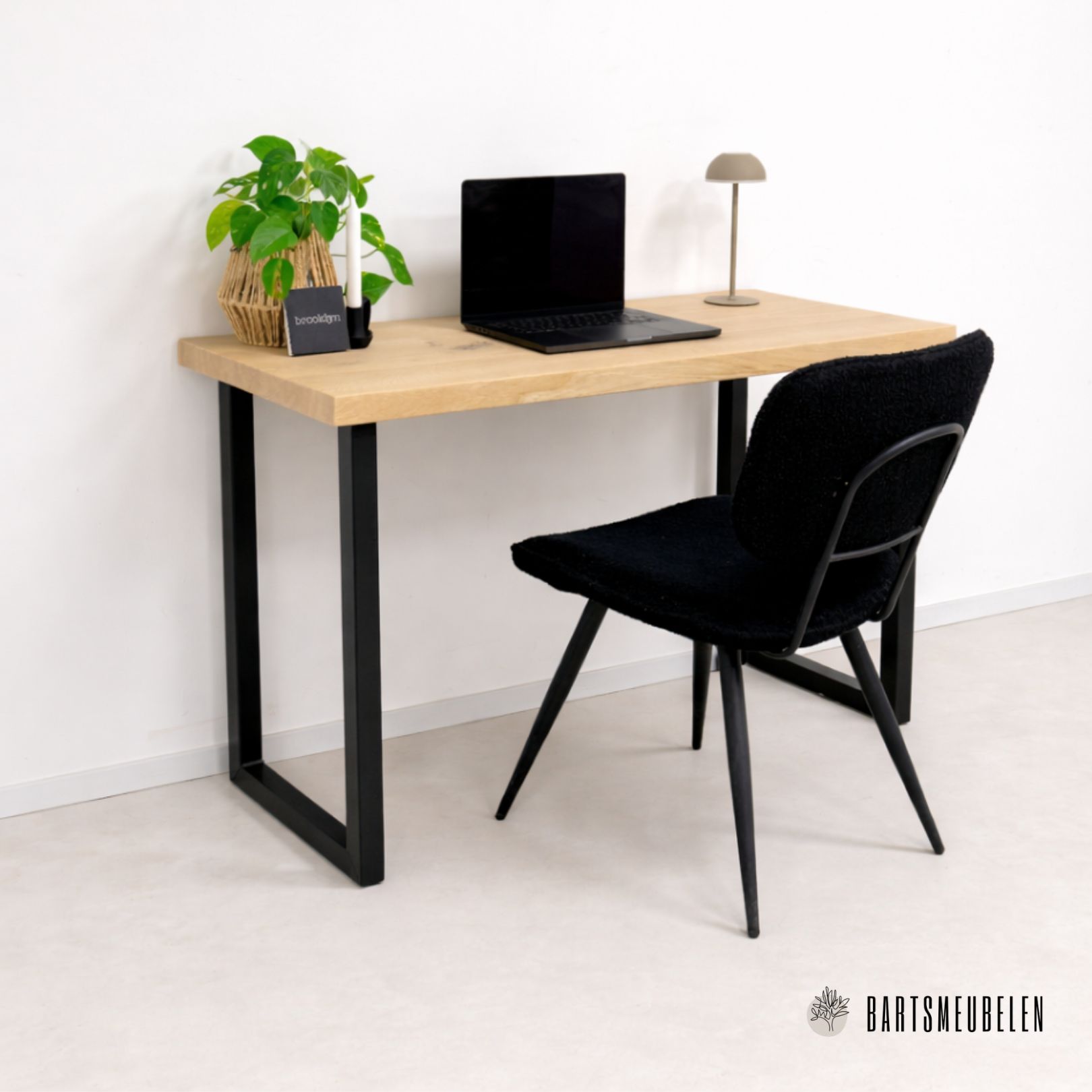 Industriele bureau Amber eiken en staal Industriele bureau Amber eiken en staal
