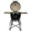 Grill_Guru_kamado_Large_elite_met_onderstel_en_zijtafels_open_deksel