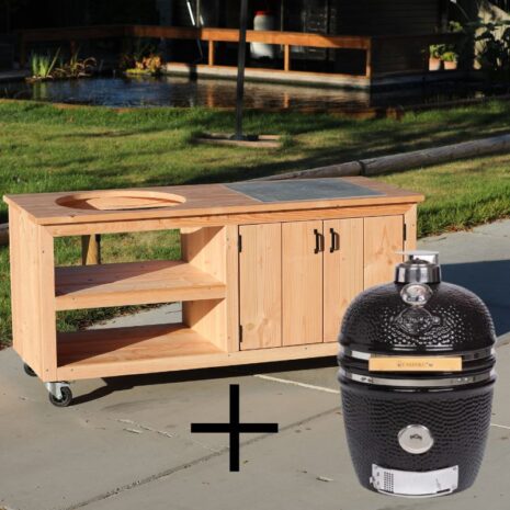 Buitenkeuken douglas 200cm met kamado medium Yakiniku