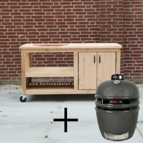 Buitenkeuken met kamado large Grill Guru voordeelset