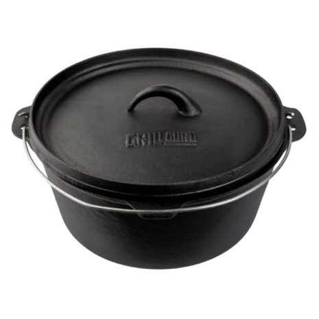 GRILL GURU CAST IRON DUTCH OVEN LARGE