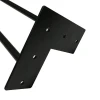 Tafelpoot hairpin massief-zwart 71cm - details
