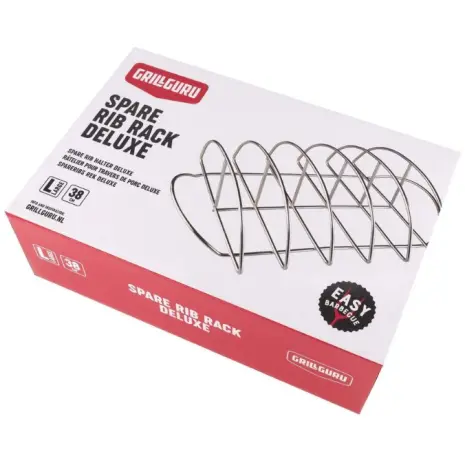 grill guru sparerib rack deluxe geleverd in doos