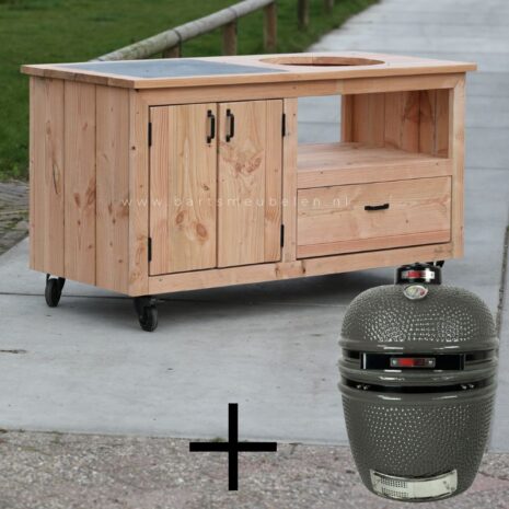 buiten keuken brendan met kamado grill guru large