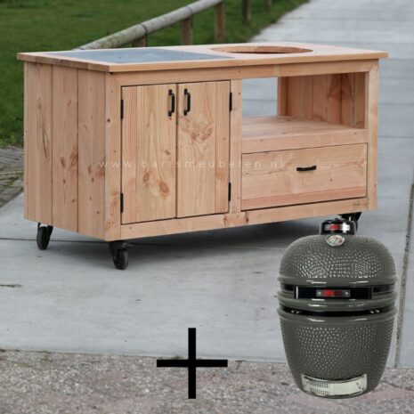 buiten keuken brendan met kamado grill guru medium