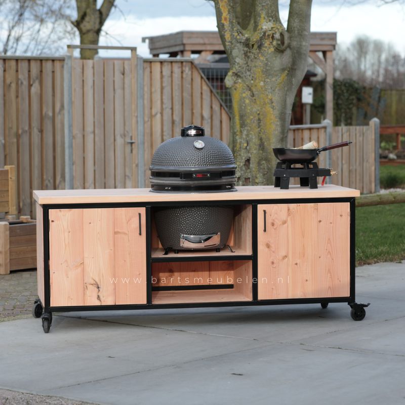 buitenkeuken met grill guru kamado