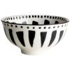 Gusta schaaltje zwart wit petiscos O12cm wieken Gusta schaaltje zwart-wit petiscos Ø12cm wieken