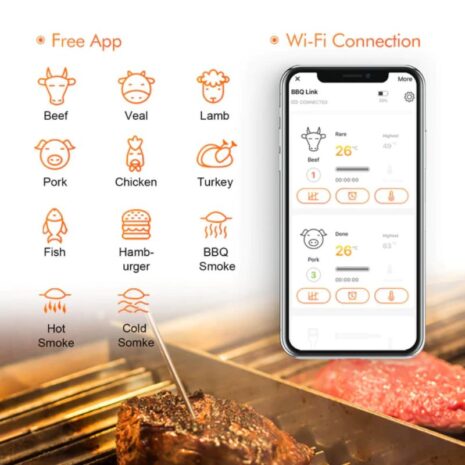 Wifi Thermometer Inkbird IBBQ-4T app
