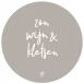 muurcirkel beige met tekst zon wijn kletsen muurcirkel-beige-met-tekst-zon-wijn-kletsen