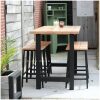 6 persoons bartafel set douglas met stalen frame - zij foto