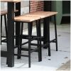 Douglas barkruk met stalen frame per stuk
