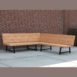 Hoekbank douglas met stalen frame Roosendaal