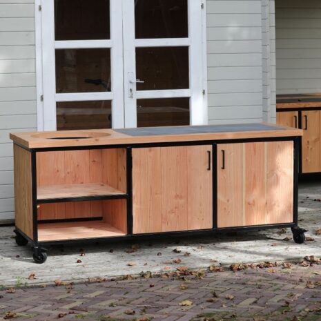 douglas buitenkeuken antwerpen industrieel met zwart stalen frame