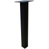 tafelpoot recht zwart 8x8
