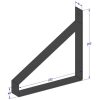 afmetingen matzwart 25cm type1