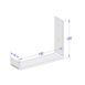 wandbeugel wit 15 centimeter