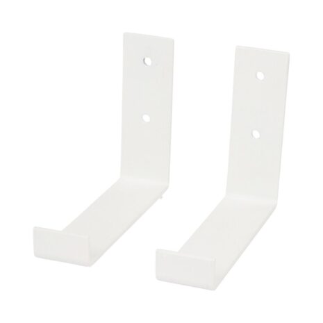 witte wandbeugel voor een plank van 15 cm
