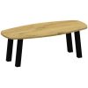 Eiken tafel deens ovaal (40) met schuine poot K10