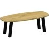 Eiken tafel deens ovaal (40) met schuine poot K10