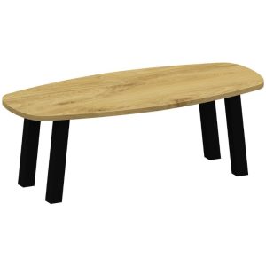Eiken tafel deens ovaal (40) met schuine poot K10