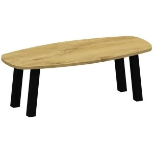 Eiken tafel deens ovaal (40) met schuine poot K10