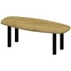 eikenhouten Tafel deens ovaal met zwarte poten 8x8 1 eikenhouten Tafel deens ovaal met zwarte poten 8x8