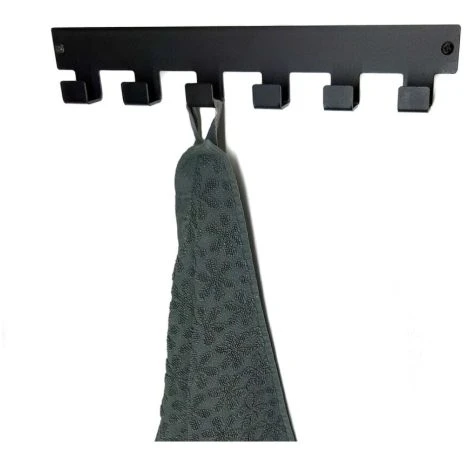 haak voor handdoeken zwart