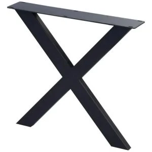 zwart x poot eettafel