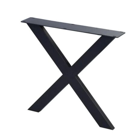 zwart x poot eettafel