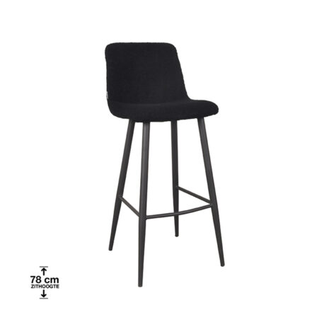 0Barkruk_Jep_Zwart_Teddy_42x46x105_Cm_Perspectief_Zithoogte.jpg